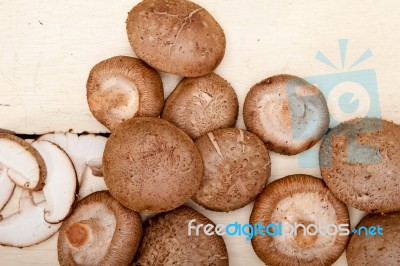 Shiitake Mushrooms Stock Photo