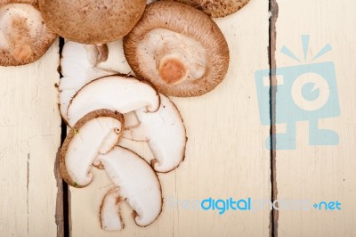 Shiitake Mushrooms Stock Photo