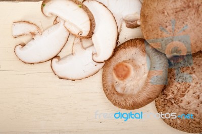 Shiitake Mushrooms Stock Photo