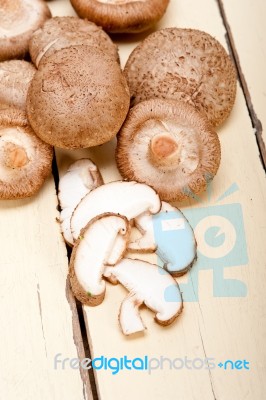 Shiitake Mushrooms Stock Photo