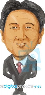 Shinzo Abe Prime Minister Japan Stock Image