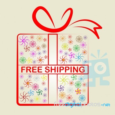 Shipping Free Represents With Our Compliments And Consumer Stock Image