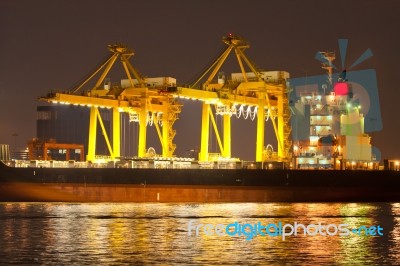 Shipping Port Stock Photo