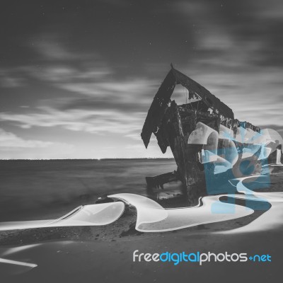 Shipwreck Of Hmqs Gayundah Stock Photo