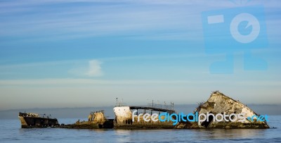 Shipwrecked Stock Photo