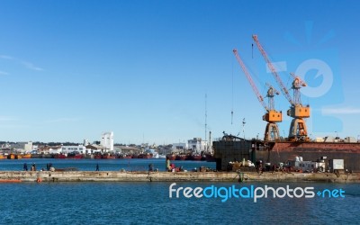 Shipyard Stock Photo