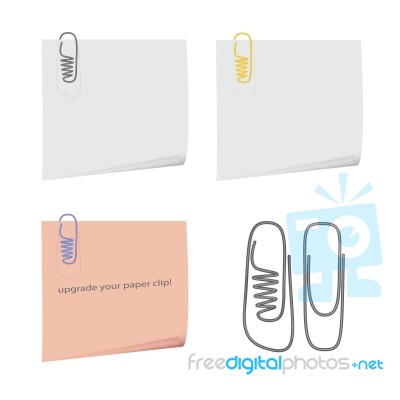 Shoe shaped Paper Clip Stock Image