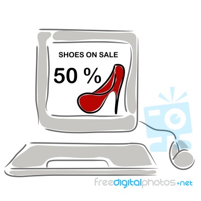 Shoes On Sale 50  Stock Image