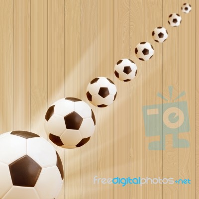 Shooting Soccer Ball Stock Image