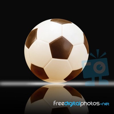 Shooting Soccer Ball Stock Photo