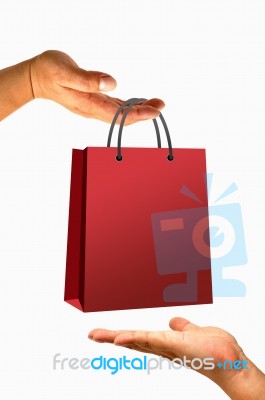 Shopping Bag In Hand Stock Image