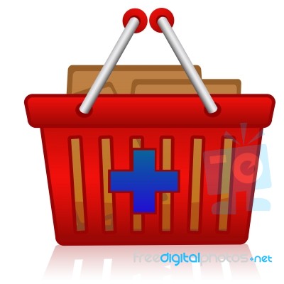 Shopping Basket Stock Image