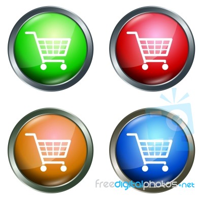 Shopping Cart Buttons Stock Image - Royalty Free Image ID 10083222
