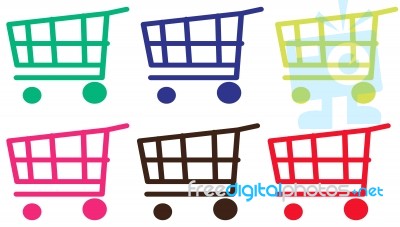 Shopping Carts Stock Image