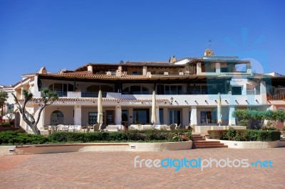 Shopping Centre In Porto Cervo Stock Photo