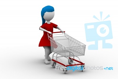 Shopping Girl Stock Image