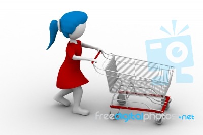 Shopping Girl Stock Image