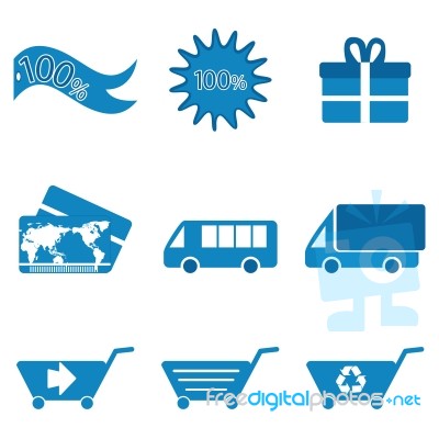 Shopping Icons Stock Image