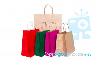 Shopping Paper Bag Stock Photo