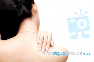 Shoulder Pain Stock Photo