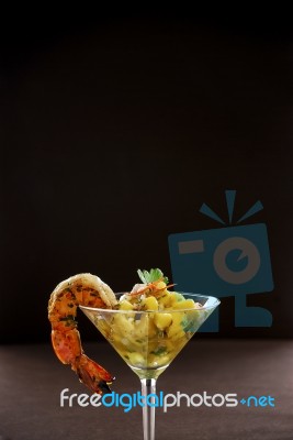 Shrimp Cocktail Stock Photo