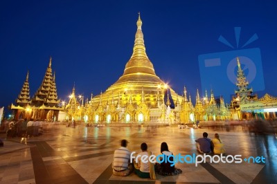 Shwedagon Pagoda Stock Photo