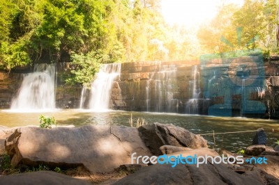 Si Dit Waterfall In Khao Kho National Park Phetchabun,thailand Stock Photo