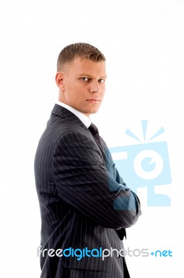 Side View Of Businessman Stock Photo