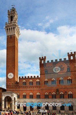 Siena - Piazza Del Campo Stock Photo