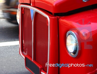 Sightseeing In London With A Red Bus Stock Photo