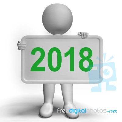 Sign Showing Year Two Thousand And Twenty Stock Image