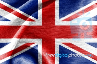 Silk Cotton Flag Of Great Britain Stock Photo