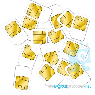 Sim Card Stock Image