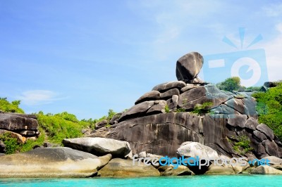 Similan Islands Beach In Southern Thailand Stock Photo