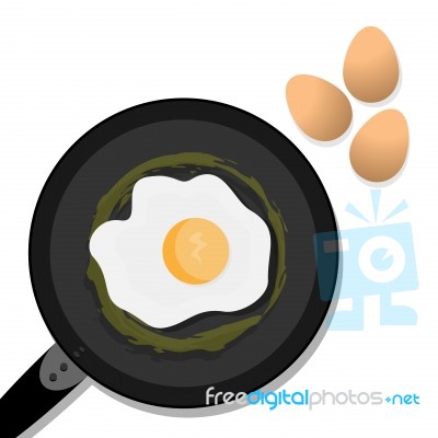 Simply Delicious With Eggs Stock Image