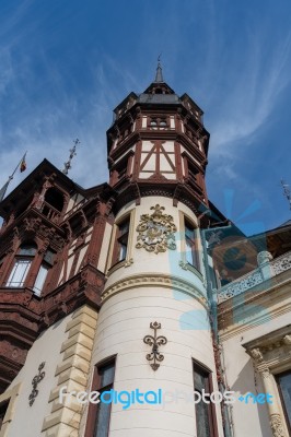 Sinaia, Wallachia/romania - September 21 : Exterior View Of Pele… Stock Photo