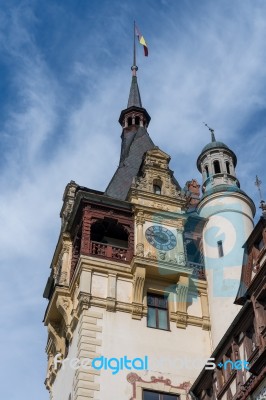 Sinaia, Wallachia/romania - September 21 : Exterior View Of Pele… Stock Photo