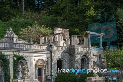 Sinaia, Wallachia/romania - September 21 : Exterior View Of Pele… Stock Photo