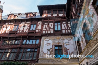 Sinaia, Wallachia/romania - September 21 : Exterior View Of Pele… Stock Photo