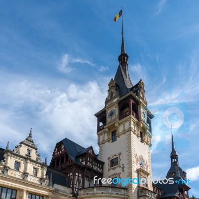 Sinaia, Wallachia/romania - September 21 : Exterior View Of Pele… Stock Photo