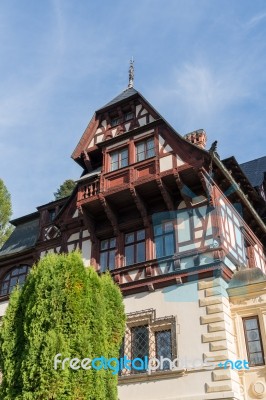 Sinaia, Wallachia/romania - September 21 : Exterior View Of Pele… Stock Photo