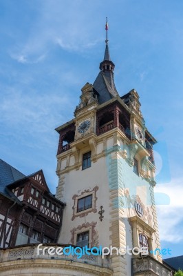 Sinaia, Wallachia/romania - September 21 : Exterior View Of Pele… Stock Photo