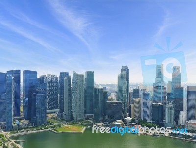 Singapore Business Center Stock Photo