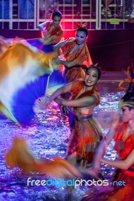 Singapore - February 3 : Chingay Festival 2012 In Singapore On F… Stock Photo