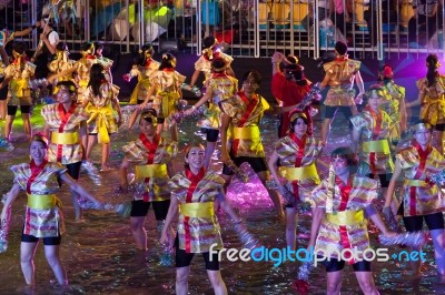 Singapore - February 3 : Chingay Festival 2012 In Singapore On F… Stock Photo