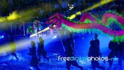 Singapore - February 3 : Chingay Festival 2012 In Singapore On F… Stock Photo