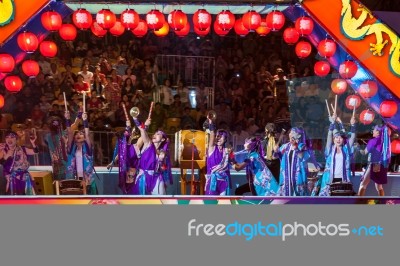 Singapore - February 3 : Chingay Festival 2012 In Singapore On F… Stock Photo