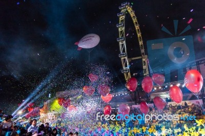 Singapore - February 3 : Chingay Festival 2012 In Singapore On F… Stock Photo