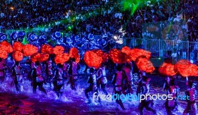 Singapore - February 3 : Chingay Festival 2012 In Singapore On F… Stock Photo