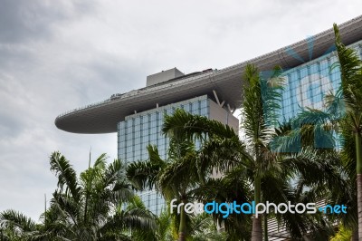 Singapore - February 3 : View Of The Skypark Hotel In Singapore Stock Photo